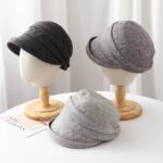 Beret Pleated-Cuff Beret