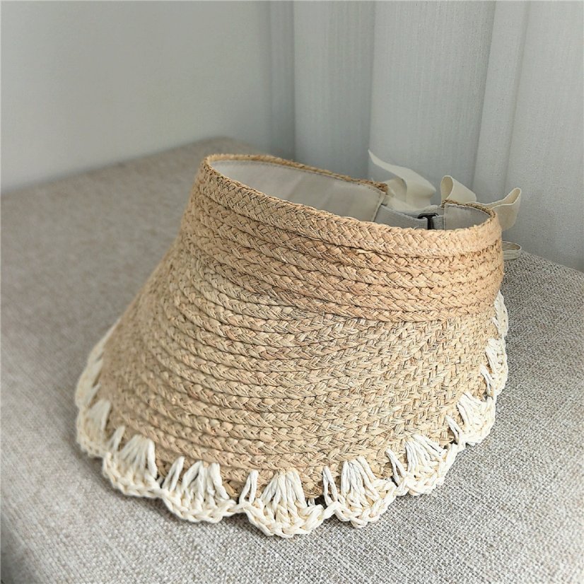 Raffia Hat Raffia Open-Top Hat