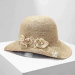 Raffia Hat Raffia Floral Bucket Hat